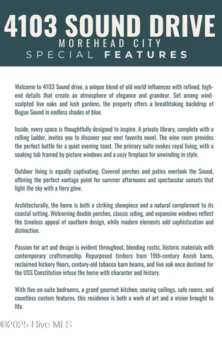 $5,750,000 | 4101-4103 Sound Drive, Morehead City, NC 28557