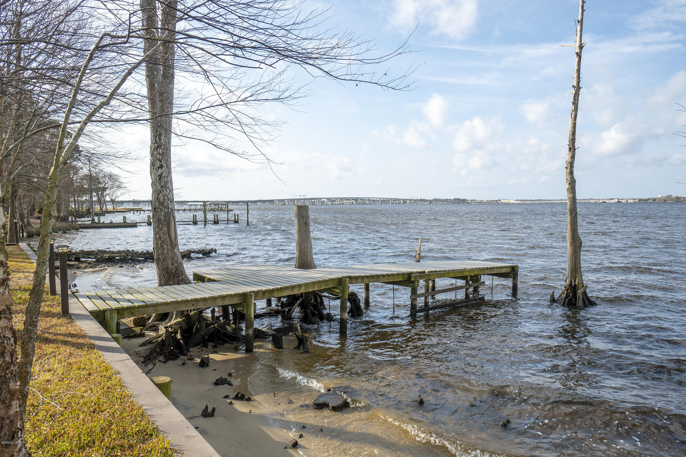 417 Riverside Drive New Bern, NC 28560 - Photo 61 of 93 Shoreline to Bridge View