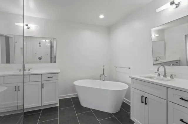 a view of a room with empty racks