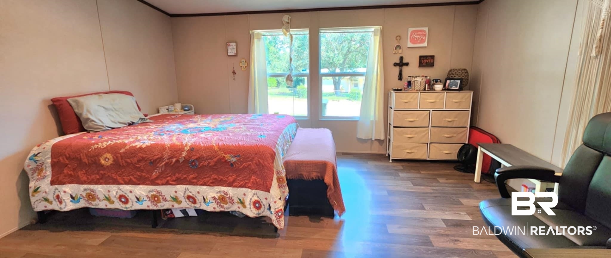 25474 Waterworld Road Robertsdale, AL 36567 - Photo 17 of 30 Bedroom with dark wood-type flooring