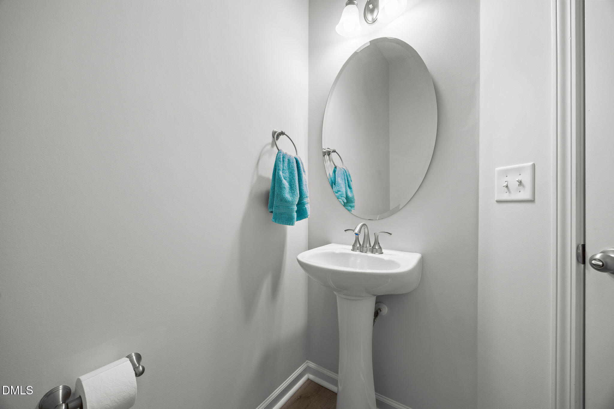 161 Starlight Road Lillington, NC 27546 - Photo 18 of 45 a bathroom with a sink and a mirror