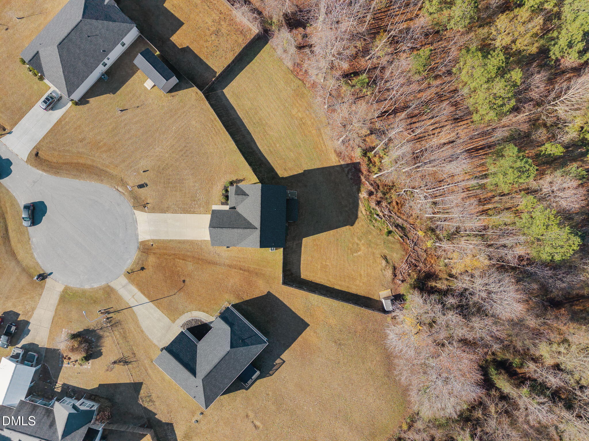 161 Starlight Road Lillington, NC 27546 - Photo 43 of 45 an aerial view of houses with yard