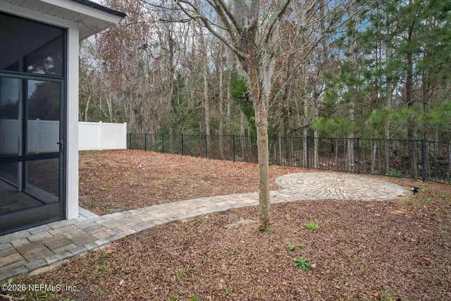 a backyard of a house