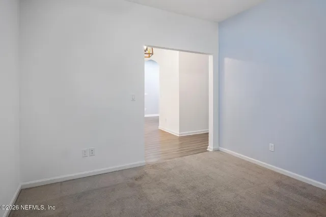 a view of an empty room