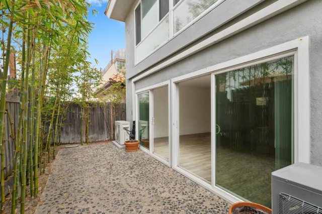 a view of a back yard of the house