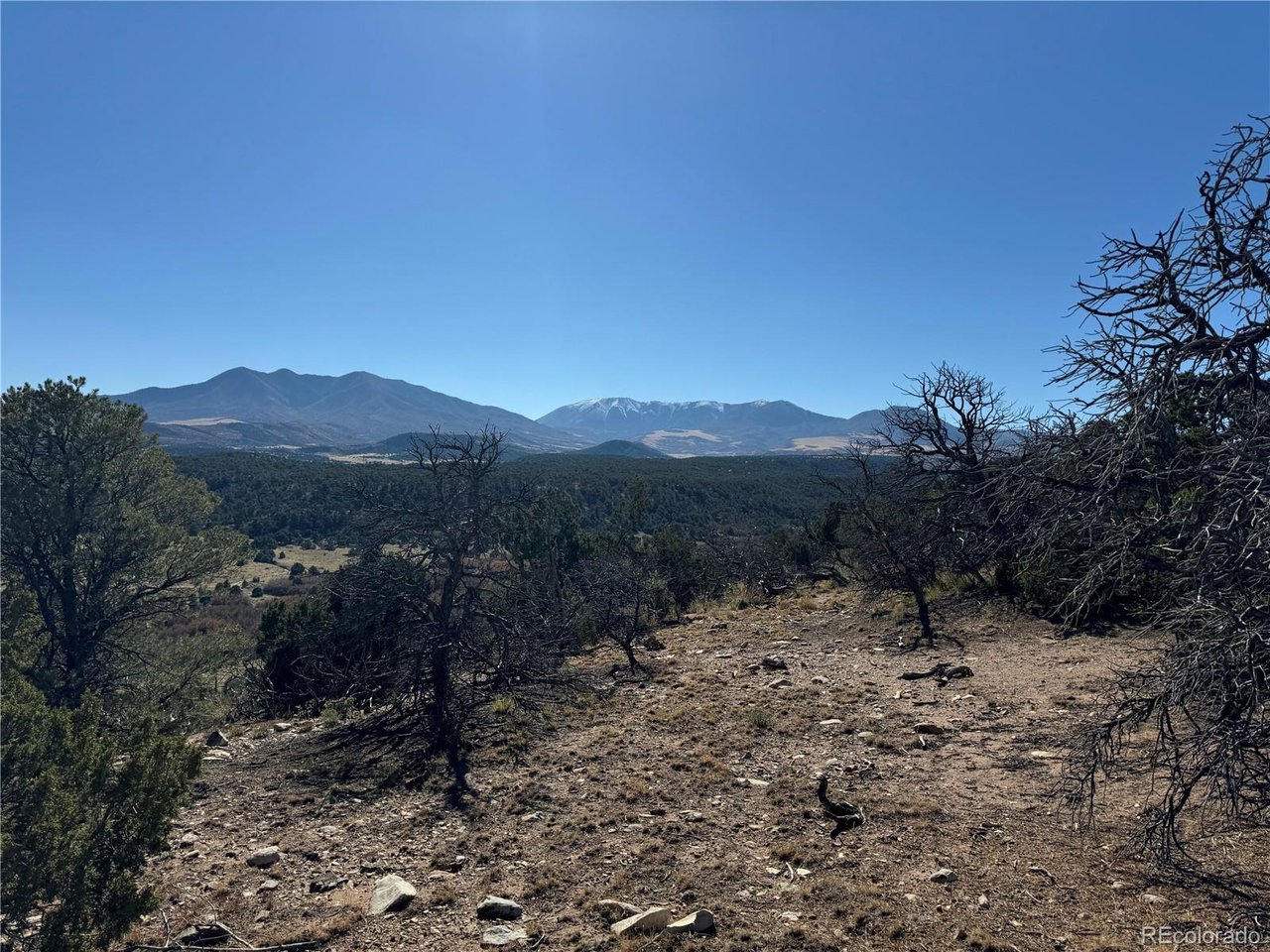 41 Co Road, Unit BB Gardner, CO 81040 - Photo 13 of 22 a view of a dry yard with mountains in the background