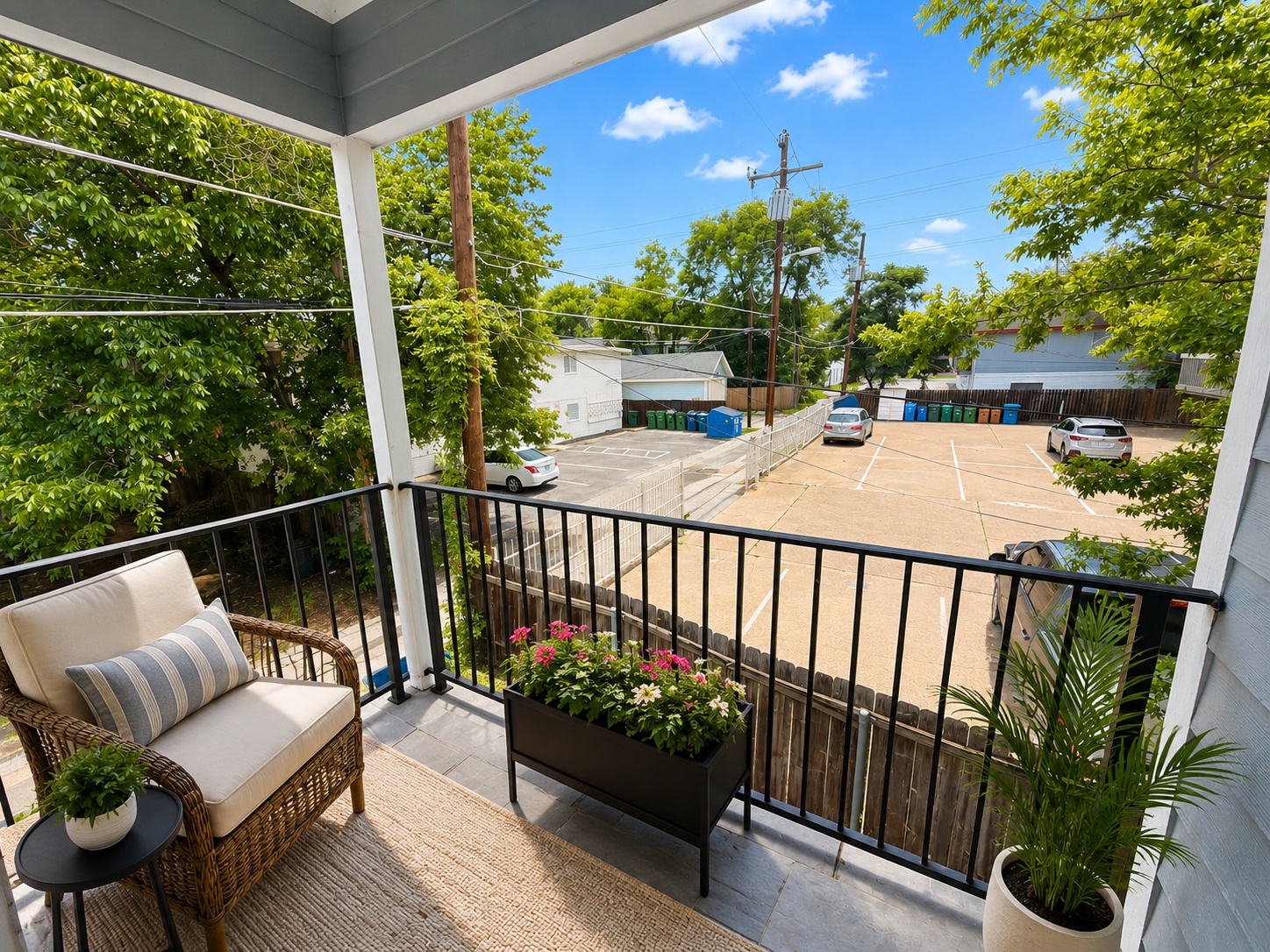 3504 Speedway, Unit B Austin, TX 78705 - Photo 10 of 18 a view of a balcony with furniture