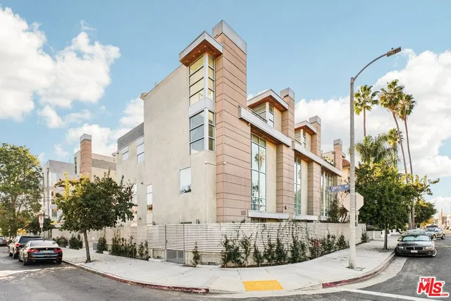 a view of a city with tall buildings