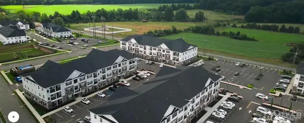 a aerial view of a large buildings