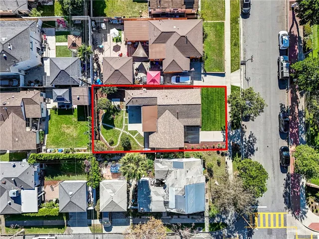 an aerial view of a city