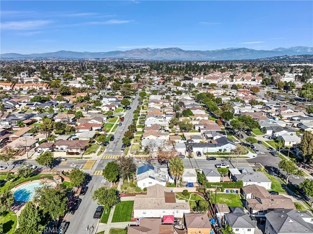 an aerial view of multiple house