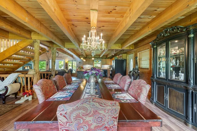 a outdoor living space with furniture