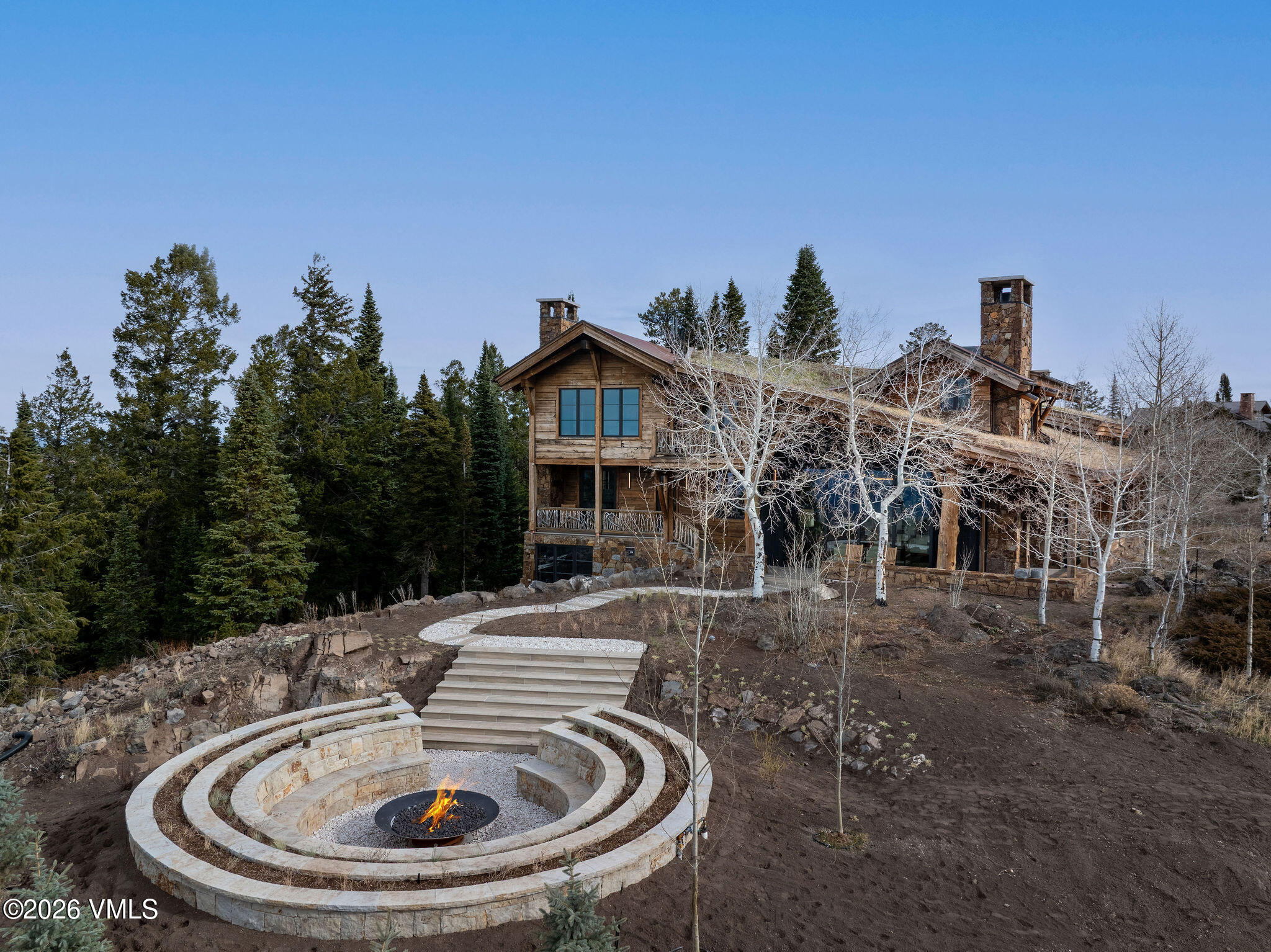 59 Jacksons Path Edwards, CO 81632 - Photo 53 of 58 2511_59_jacksons_path_aerial_firepit_c
