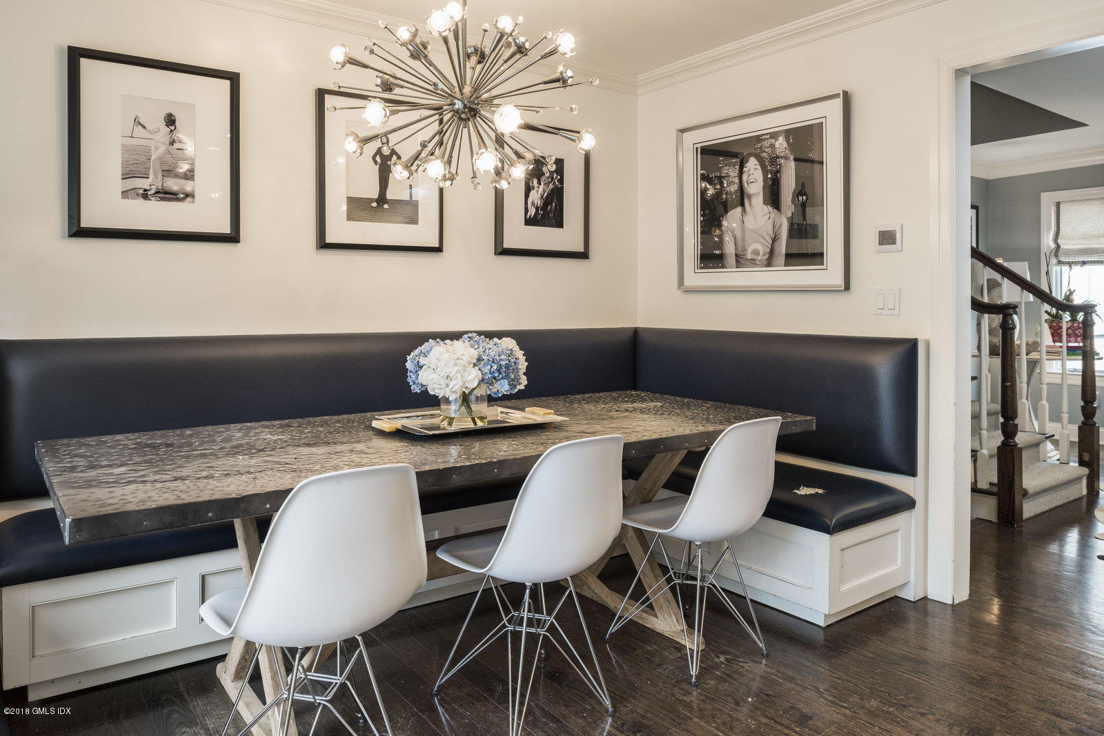 341 Stanwich Road Greenwich, CT 06830 - Photo 3 of 18 a view of a dining room with furniture and wooden floor