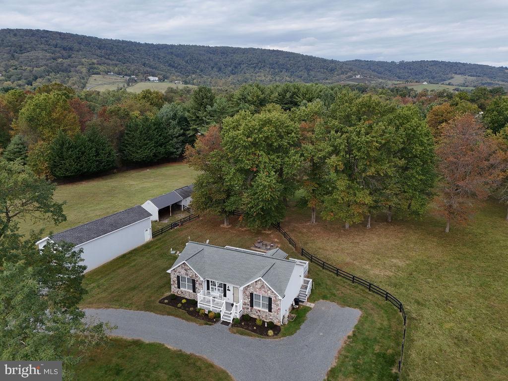 19821 Foggy Bottom Road Bluemont, VA 20135 - Photo 5 of 92 an aerial view of a house with a mountain