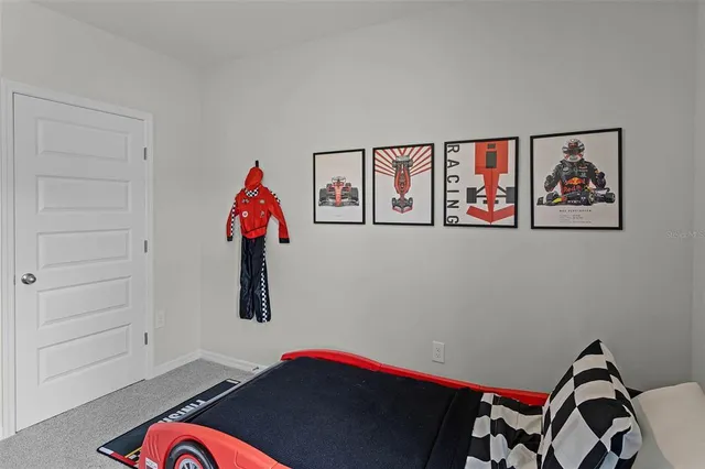 a room with gym equipment