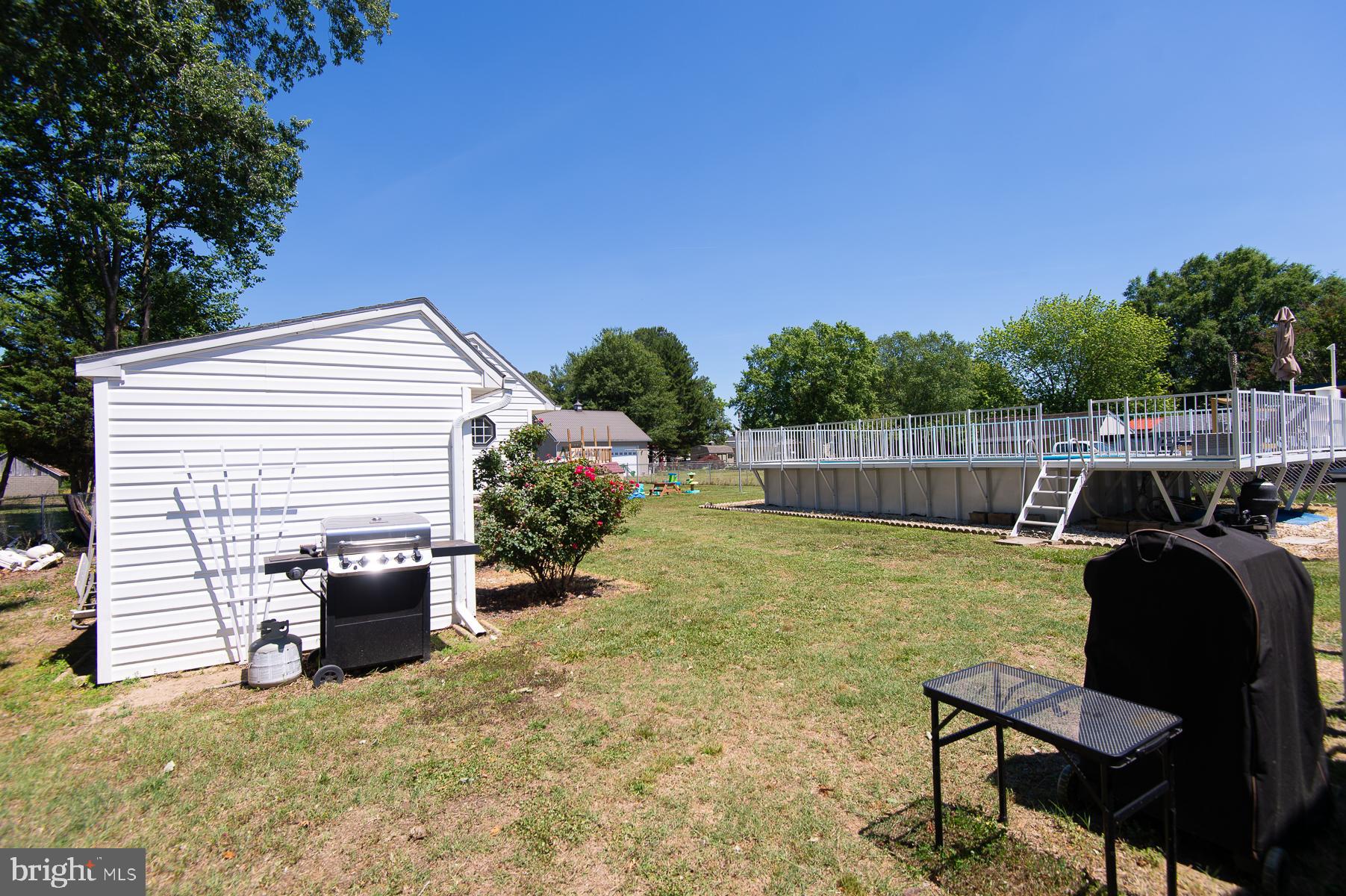 12 North Maple Avenue Ridgely, MD 21660 - Photo 15 of 30 a backyard of a house with seating space