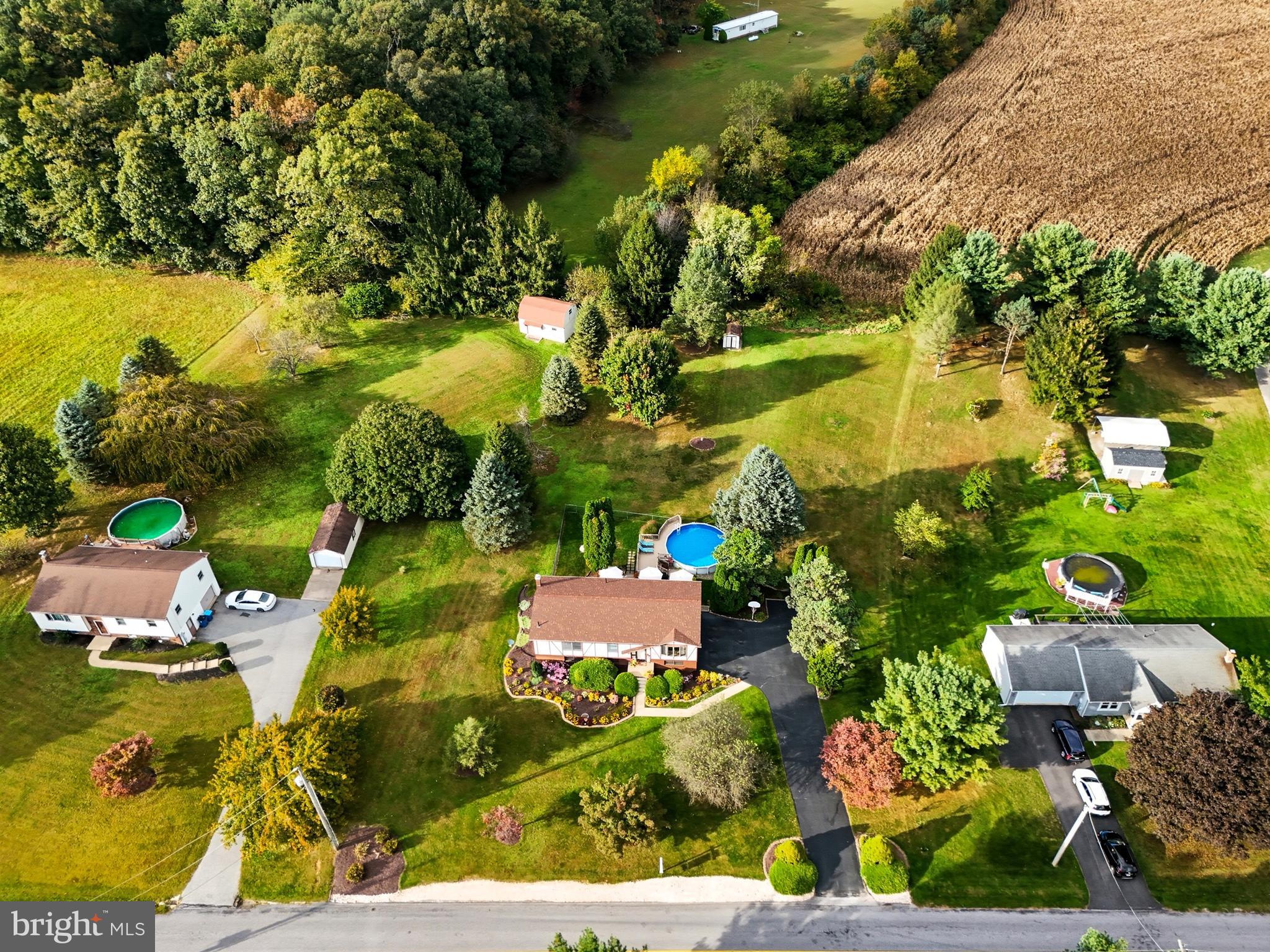 935 Pleasant Grove Road Red Lion, PA 17356 - Photo 57 of 70 an aerial view of a residential houses with yard swimming pool and outdoor seating