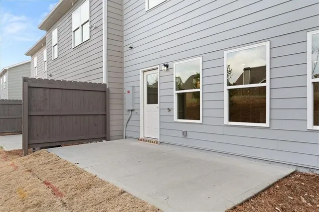 a view of a yard with an outdoor space