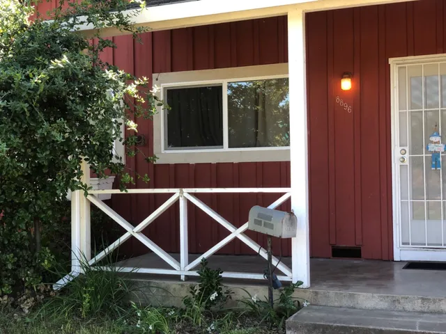a view of wooden fence