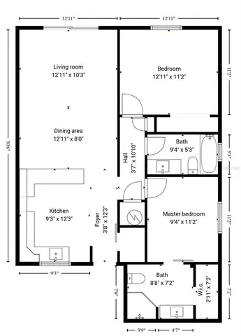 a view of an empty room