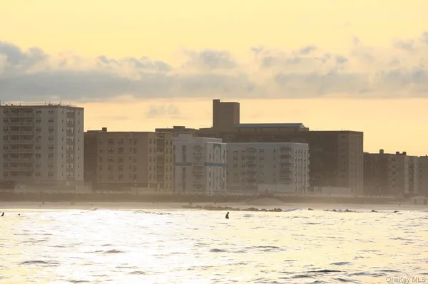 a view of an ocean and beach