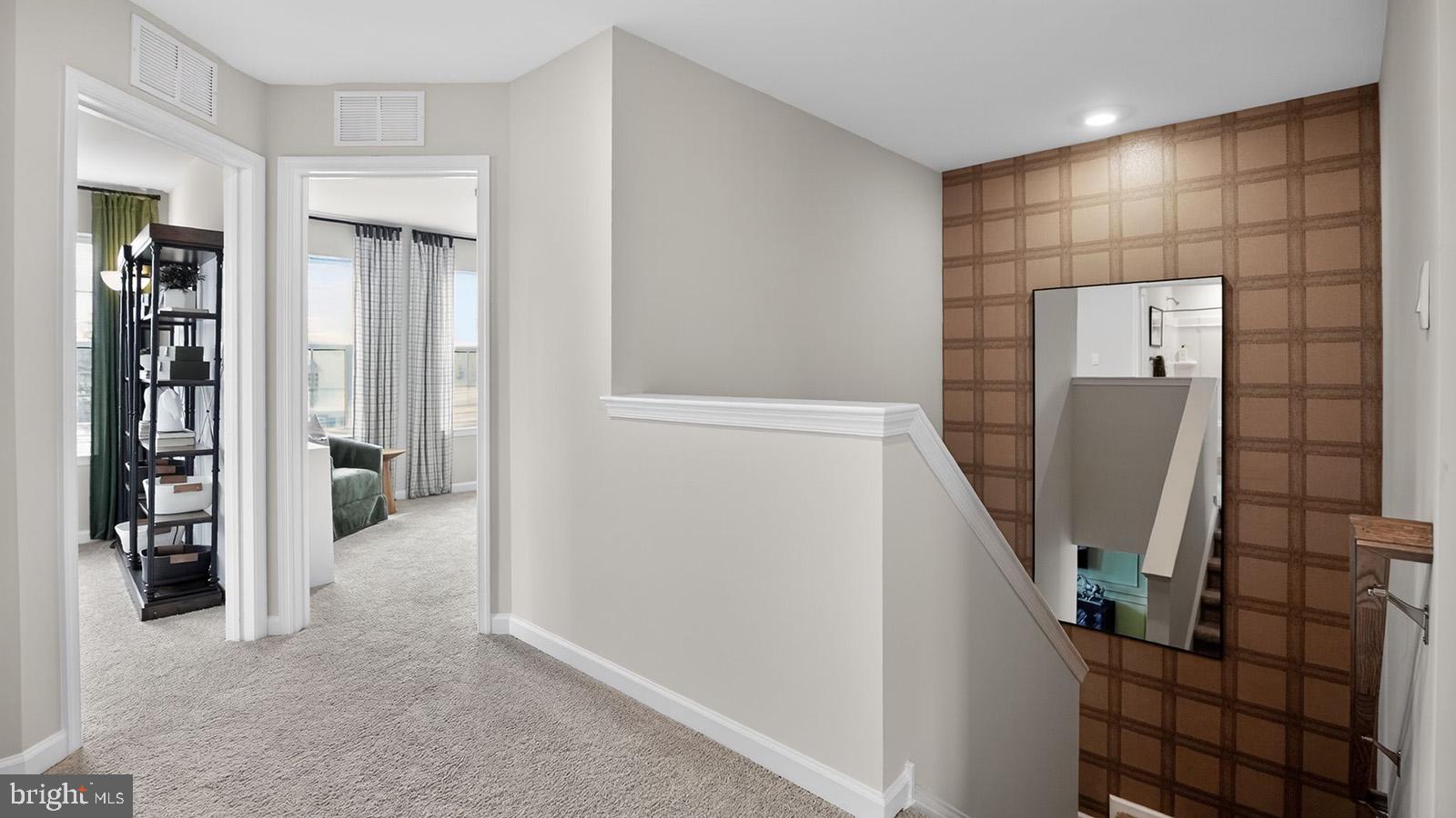 5 Clementon Road East Gibbsboro, NJ 08026 - Photo 20 of 40 a view of a hallway with wooden shelves