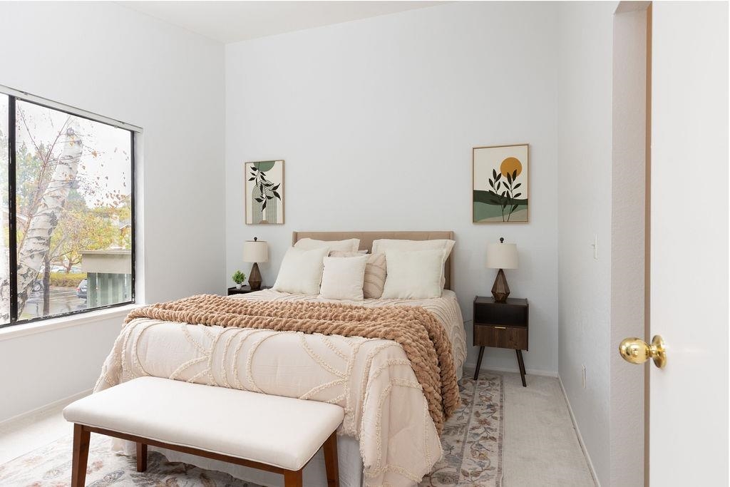 34565 Pueblo Terrace Fremont, CA 94555 - Photo 13 of 18 a bedroom with a bed and a window