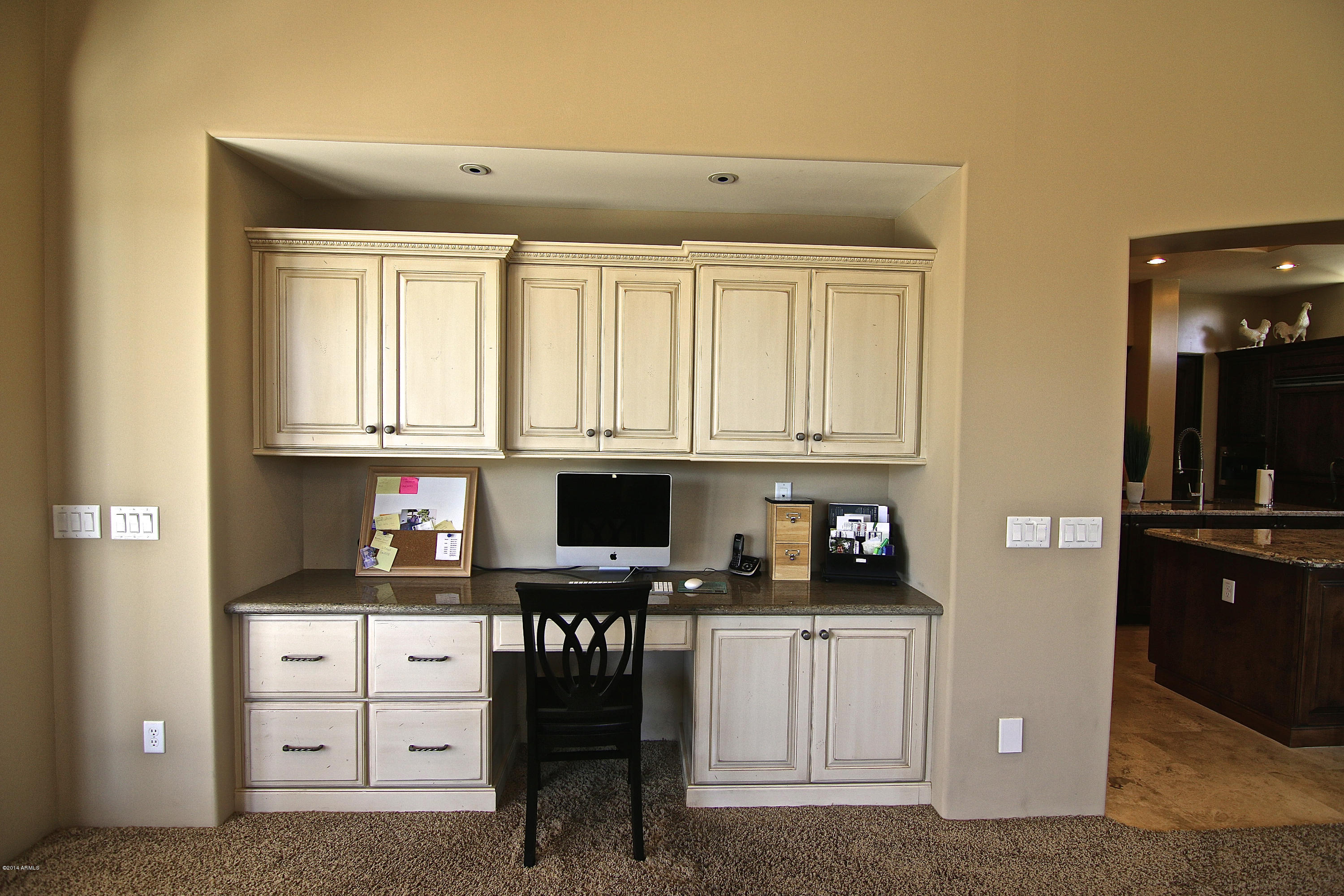 1950 East Appleby Road Gilbert, AZ 85298 - Photo 26 of 80 Built in Knotty Alder desk in greatroom