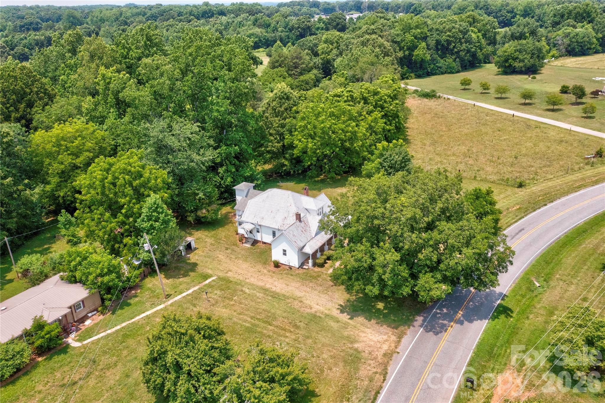 1813 St Marks Church Road Crouse, NC 28033 - Photo 14 of 22 an aerial view of residential house with outdoor space and trees all around
