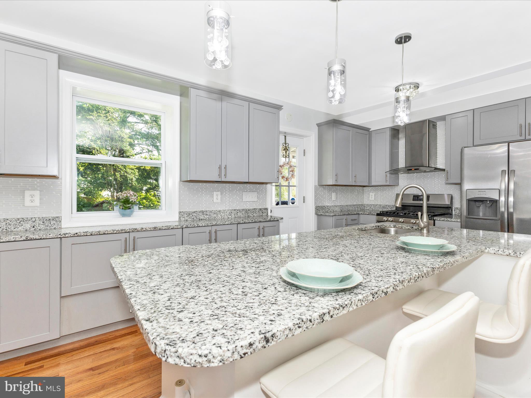 507 Kerwin Court Silver Spring, MD 20901 - Photo 14 of 51 a kitchen with sink refrigerator and microwave