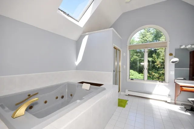 a view of an entryway with sitting area