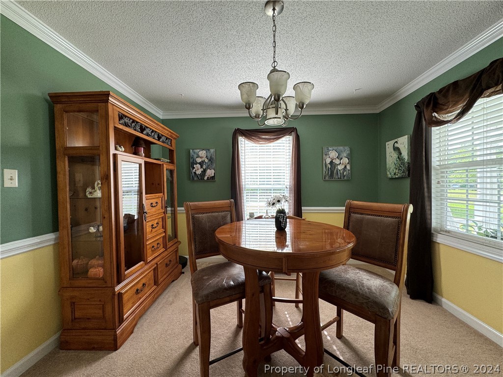 209 Old Farm Road Raeford, NC 28376 - Photo 15 of 45 a view of a dining room with furniture window and outside view