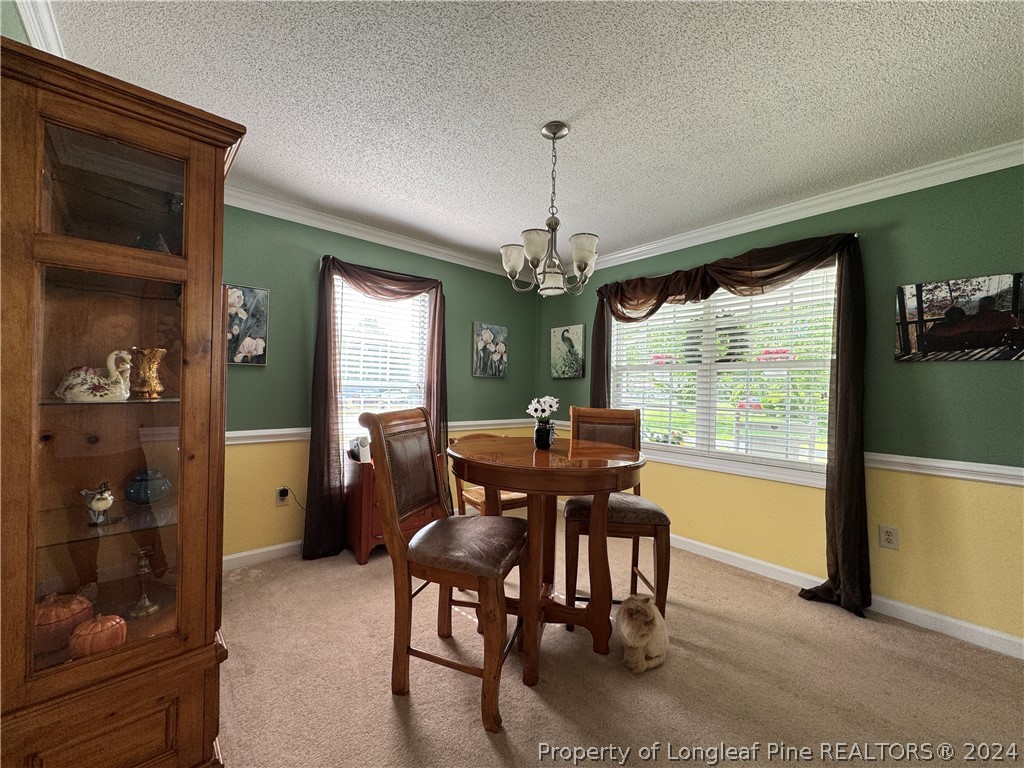 209 Old Farm Road Raeford, NC 28376 - Photo 16 of 45 a view of a dining room with furniture window and outside view