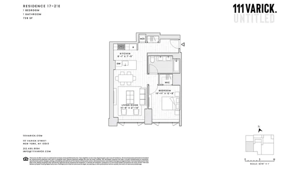 $9,250 | 111 Varick Street, Unit 21E | Hudson Square