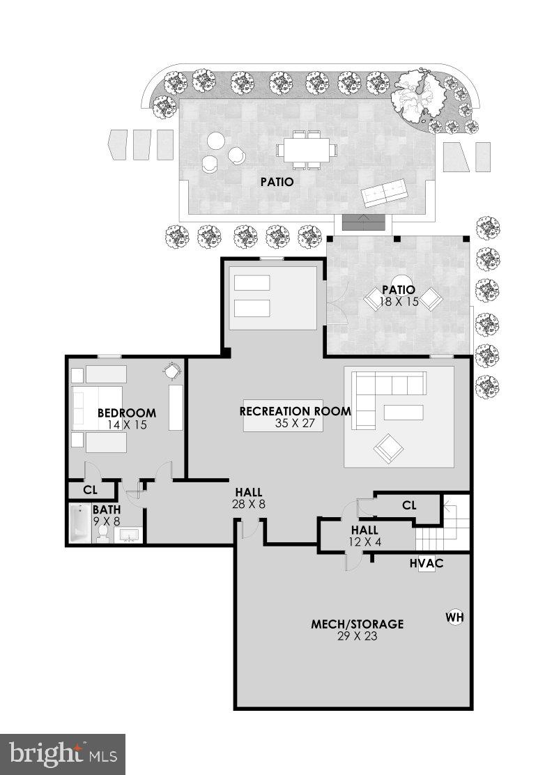18120 Ridgewood Place Round Hill, VA 20141 - Photo 45 of 46 Lower level floor plan