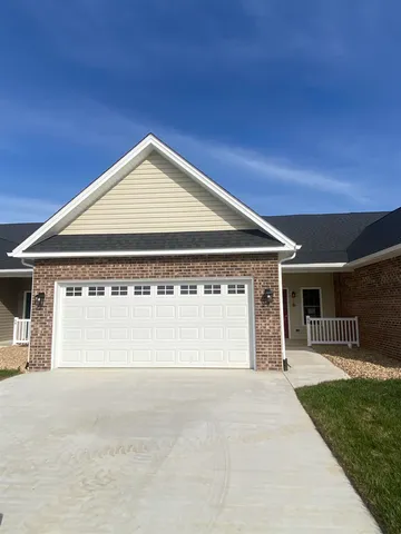 a view of backyard of house