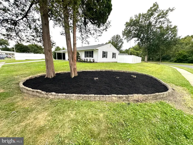 a view of outdoor space with garden