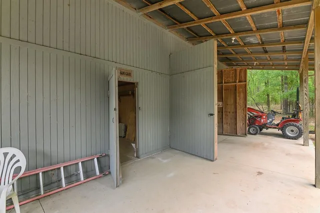 a view of car garage