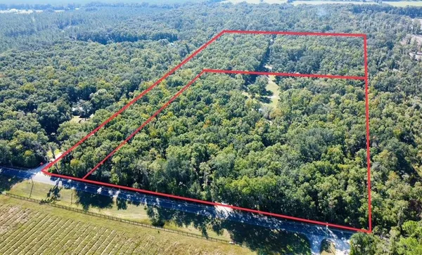 a view of a lot of flowers and barn
