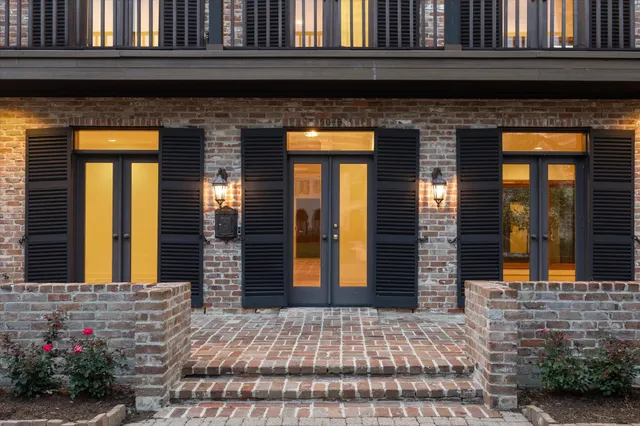 a front view of a house