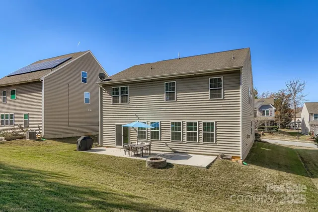 a backyard of a house