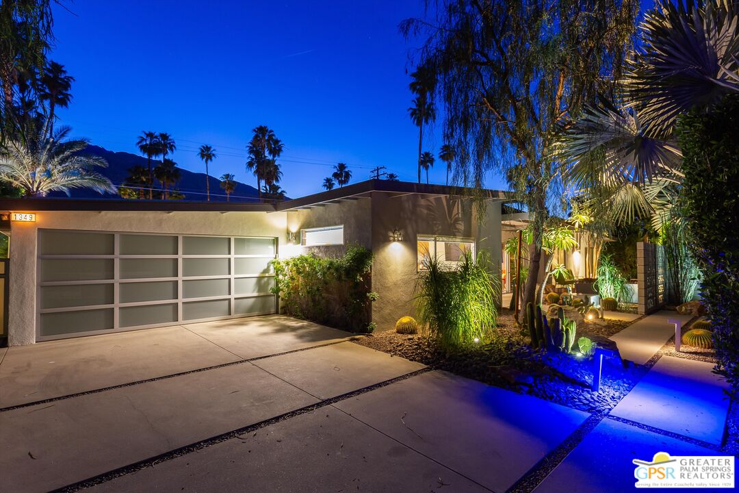 1349 Sagebrush Road Palm Springs, CA 92264 - Photo 61 of 61 a view of a house with a patio