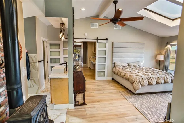 a very nice looking room with a large window