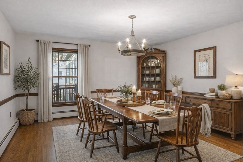 31 Mohawk Road Andover, MA 01810 - Photo 20 of 33 a view of a dining room with furniture window and wooden floor