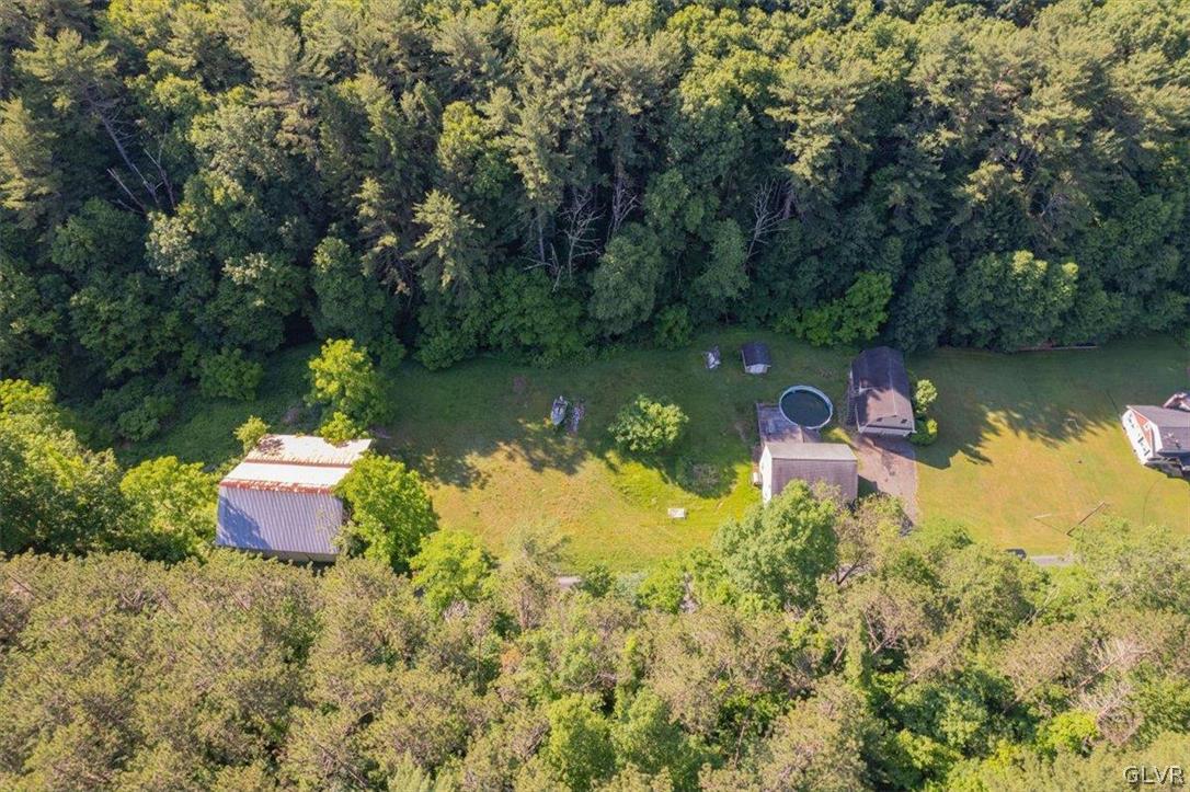 130 Christman Road Kunkletown, PA 18058 - Photo 42 of 44 an aerial view of a house with a yard and lake view