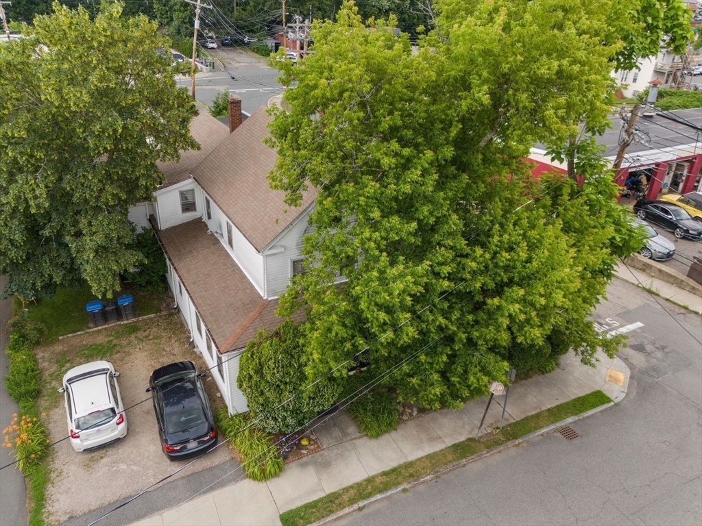 49 Summer Street Natick, MA 01760 - Photo 32 of 39 an aerial view of a house with garden space and street view