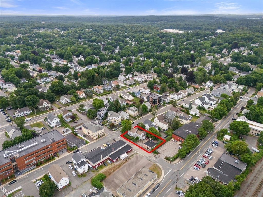 49 Summer Street Natick, MA 01760 - Photo 39 of 39 an aerial view of a city with lots of residential buildings