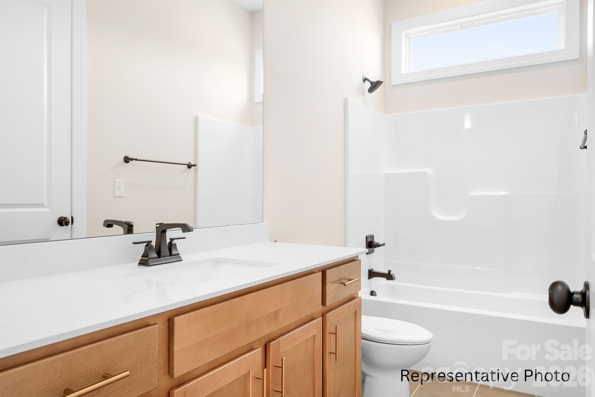 4172 Millstream Road, Unit 137 Denver, NC 28037 - Photo 21 of 28 a bathroom with a sink a toilet and a bathtub