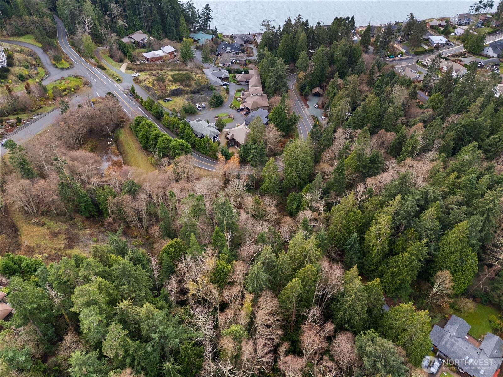 -nhn Anaco Beach Road Anacortes, WA 98221 - Photo 4 of 12 an aerial view of residential house with outdoor space